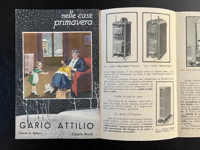 Gario Attilio, Casale Monferrato. Sanitari, impianti Ideal Standard (pieghevole pubblicitario)